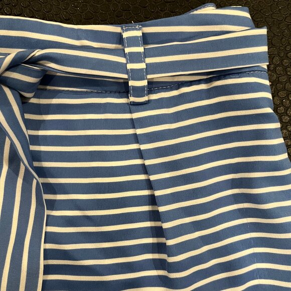 Guess Women's Blue & White Striped Shorts, Size Medium - Picture 3 of 8